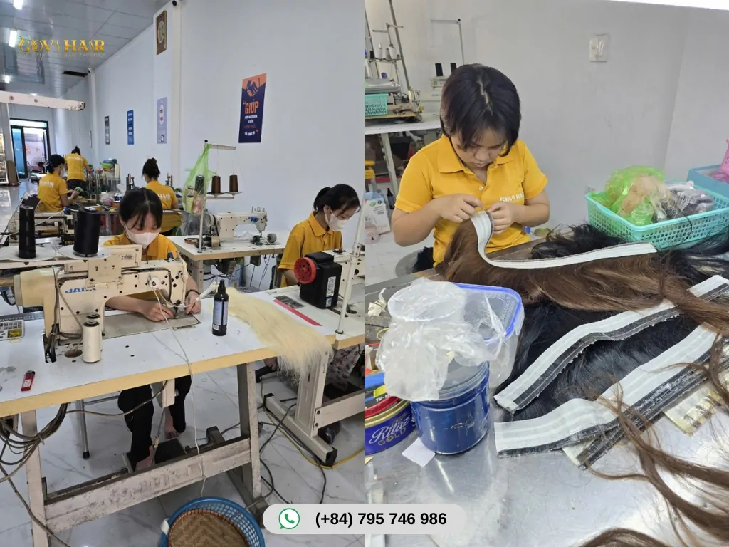 Govihair wigs are perfect for styling curtain bangs without heat