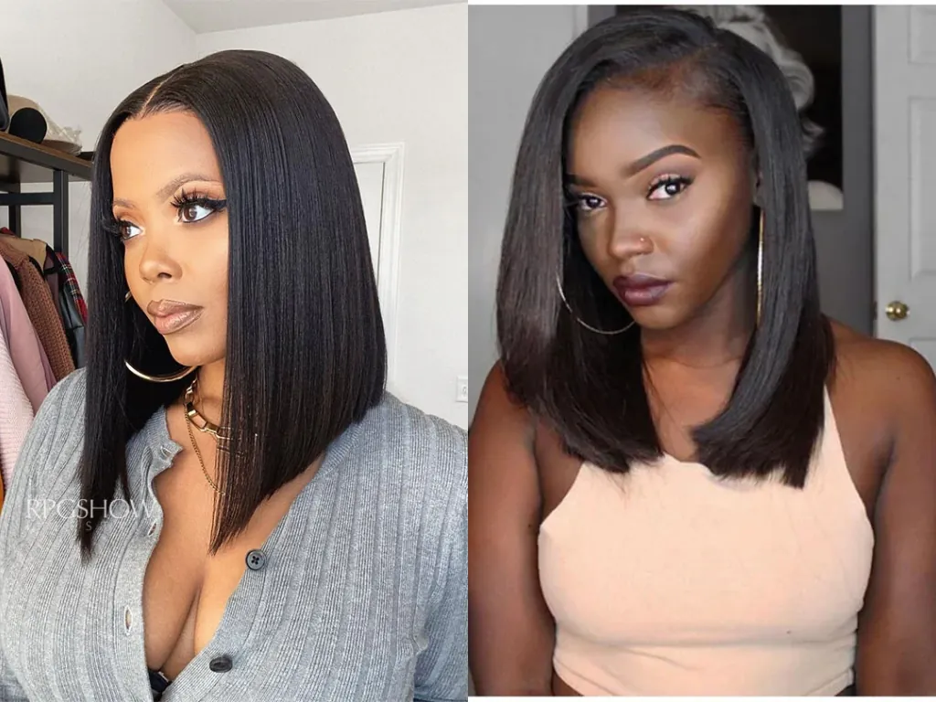 Human Hair Bob Wigs 200% Density