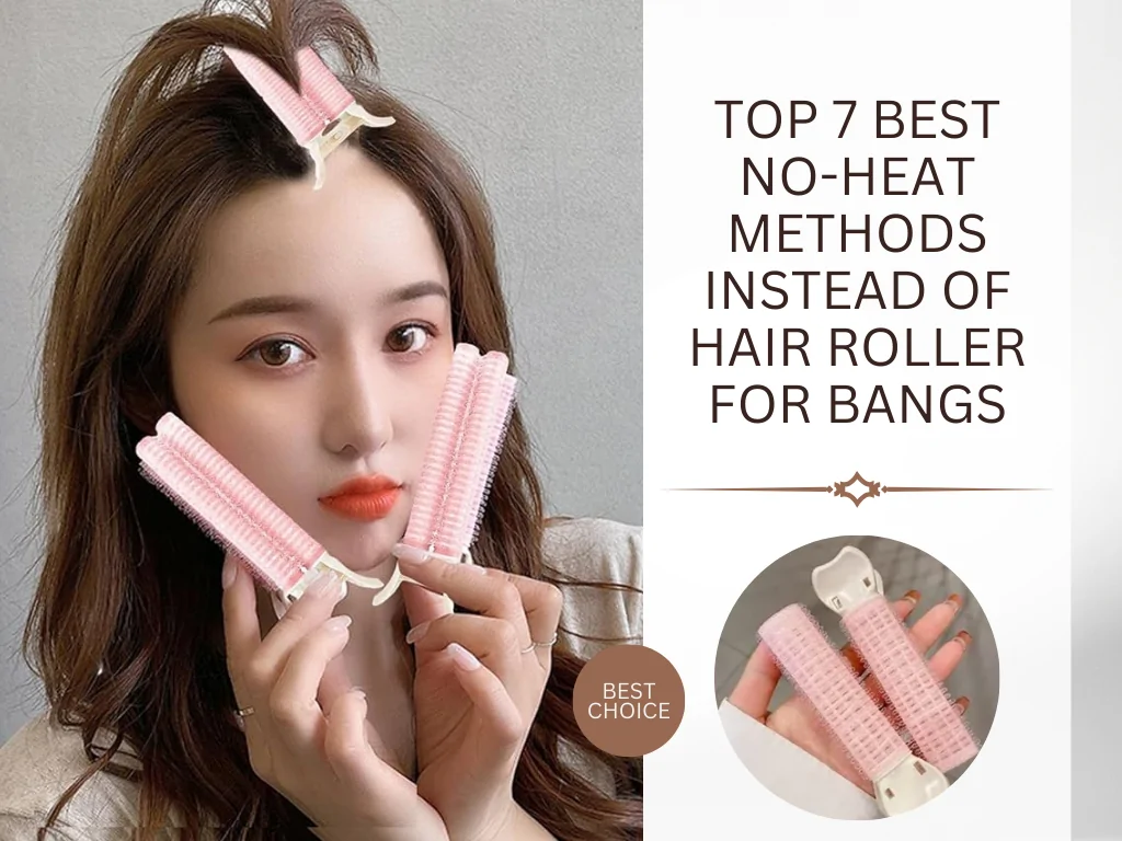 instead of hair roller for curtain bangs