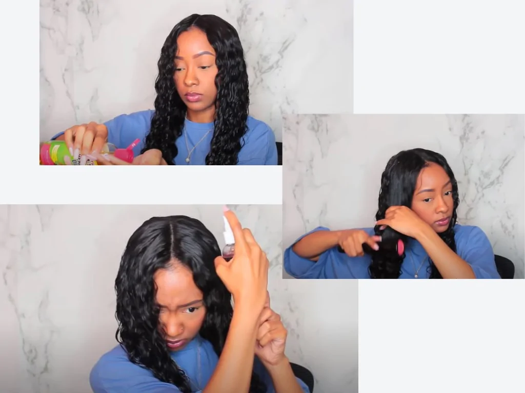 Keep Deep Wave Hair Looking Wet