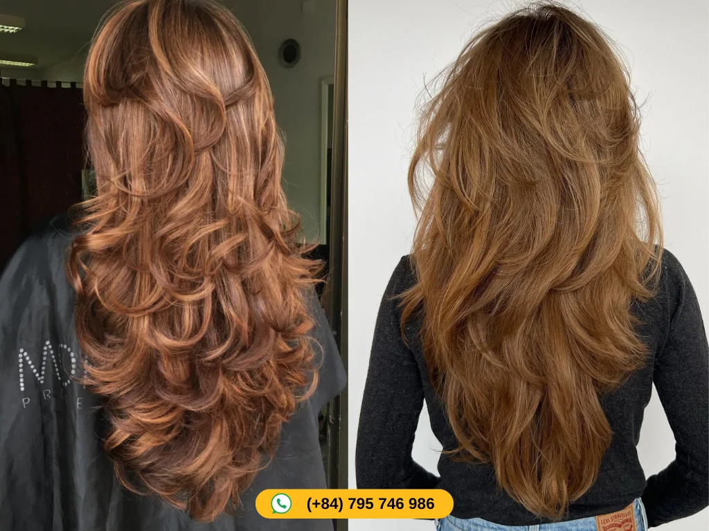 45+ Beautiful Light Chestnut Brown Hair Color And Styles In 2026 14 Layered V-Cut in Light Chestnut Brown