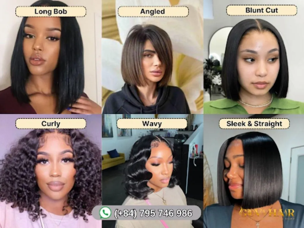Top 41 Flawless Quick Weave Bob Hairstyles in 2025 5 Long bob, angled bob, blunt cut, curly bob, wavy bob, and sleek straight bob