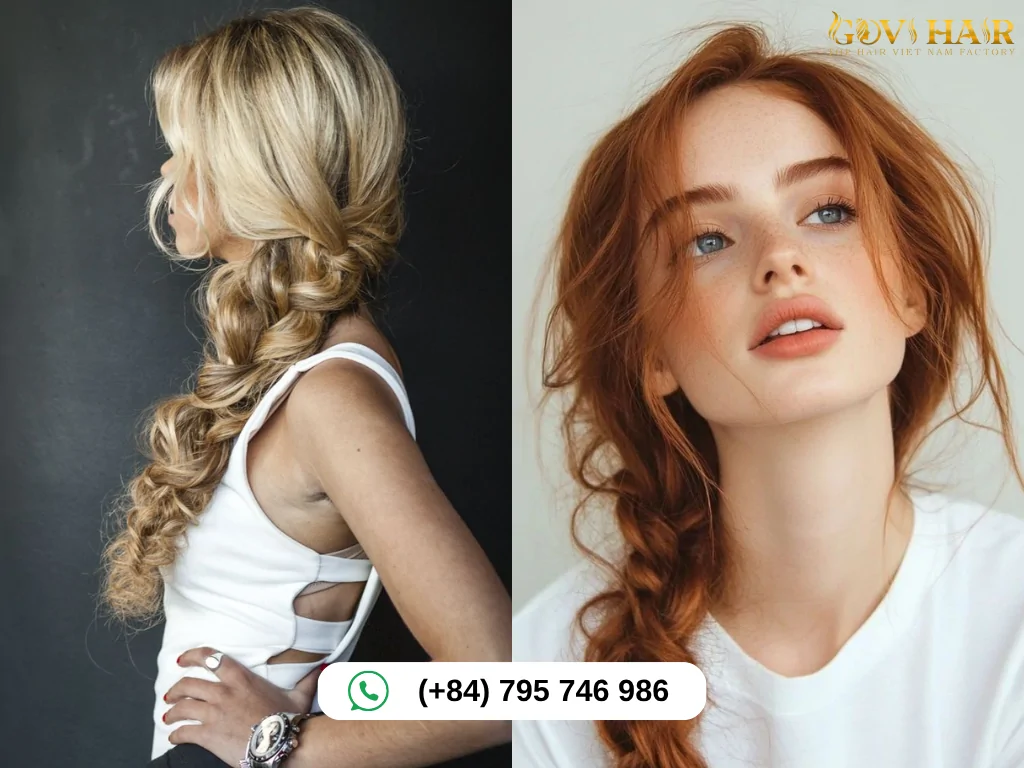 Loose and Messy Braided Hairstyle