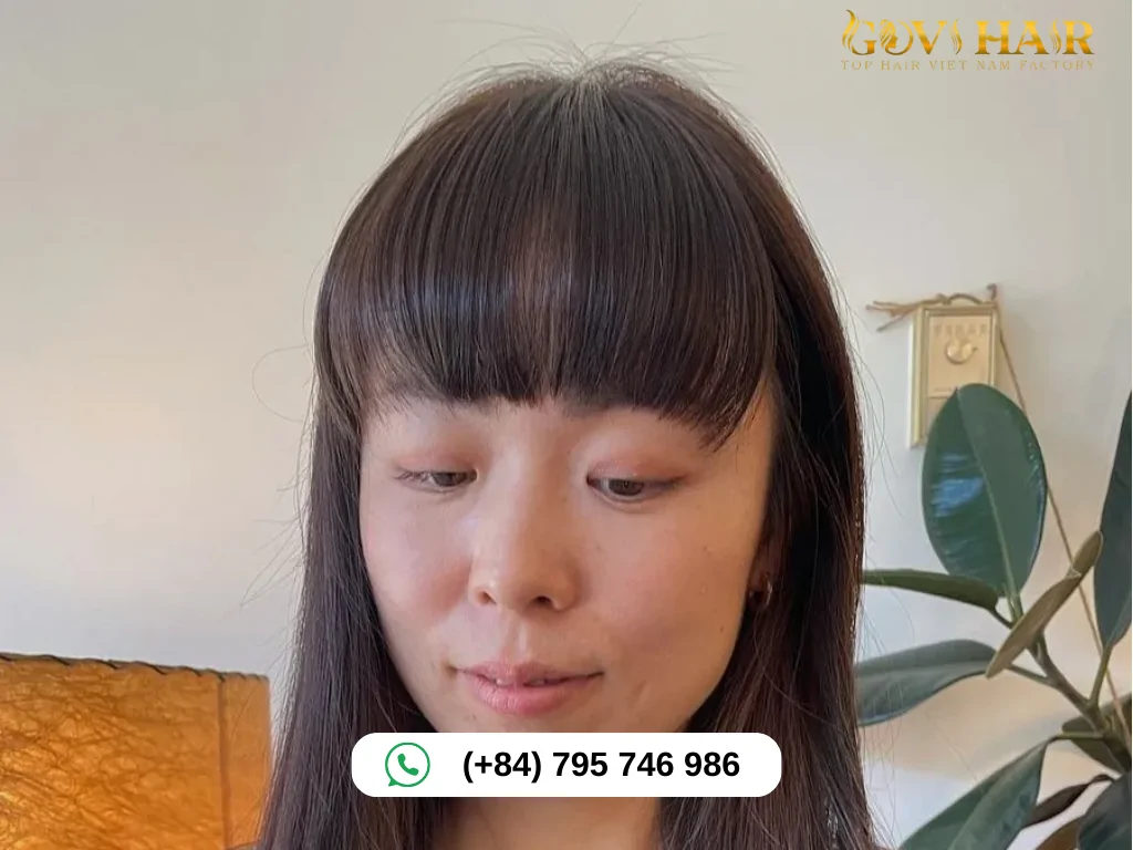 Rounded Bangs for Square Faces