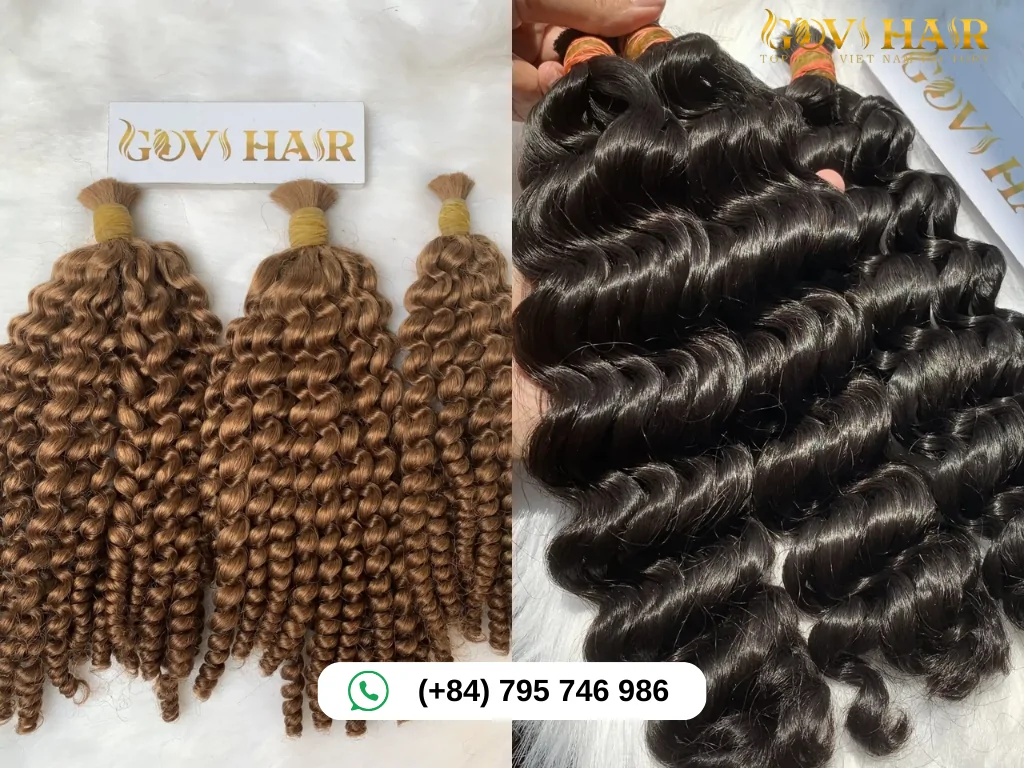 Wavy and Curly Bulk Hair