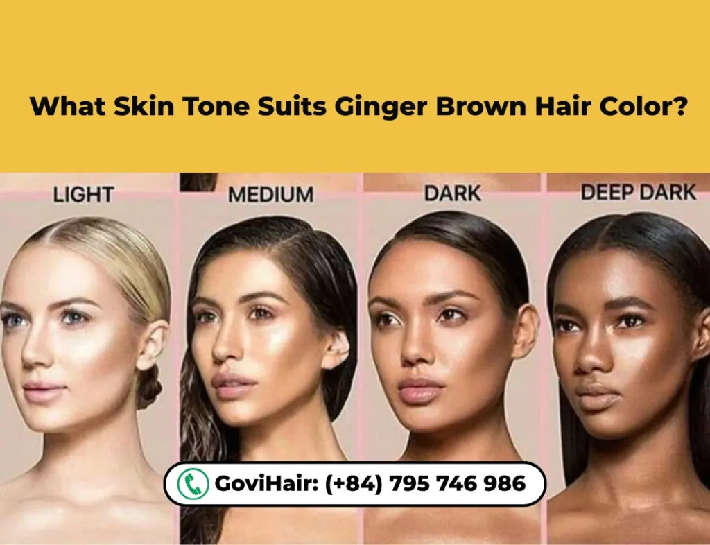 What Skin Tone Suits Ginger Brown Hair Color?