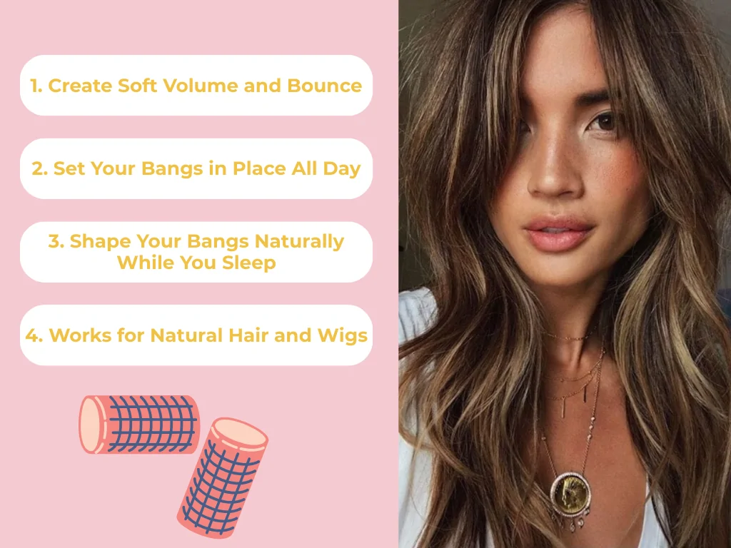 Why Use Rollers to Style Curtain Bangs?