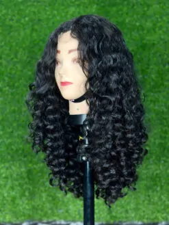 Short Curly Human Hair Bob Wigs Natural Color