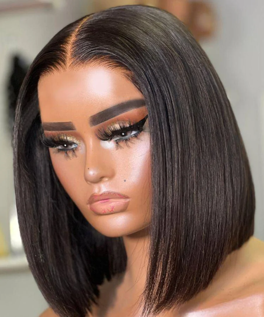HD Lace Closure Bob Wig Silky Straight 250% 16inches