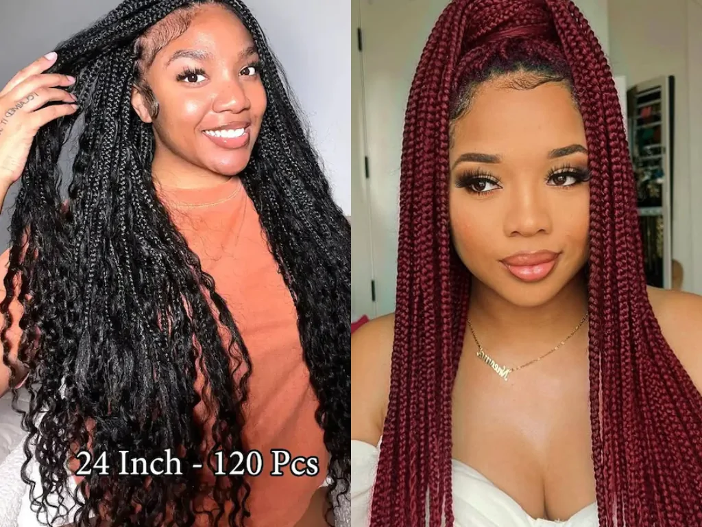 Long braid with 24 inch length