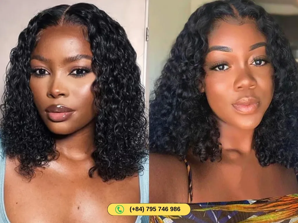 How to pick the best Deep Water Wave Human Hair Bob Wigs 180% Density