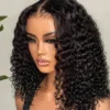 Deep Water Wave Human Hair Bob Wigs 180% Density