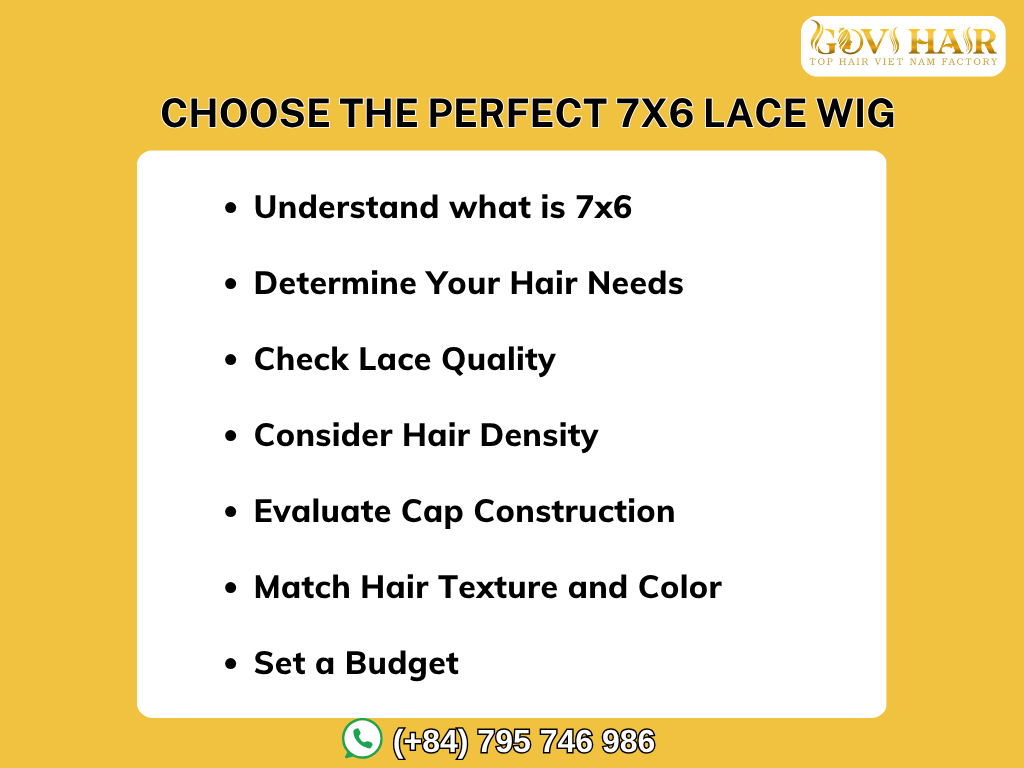 What is 7x6 Lace? An Ultimate Guide to 7x6 Lace Wigs 5 How to Choose the Perfect 7x6 Lace Wig