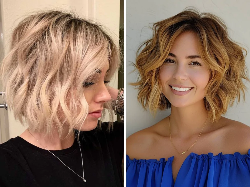 How To Style Short Wavy Hair - Tousled Beach Waves