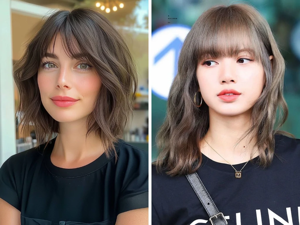 How To Style Short Wavy Hair - Wavy Bob with Bangs