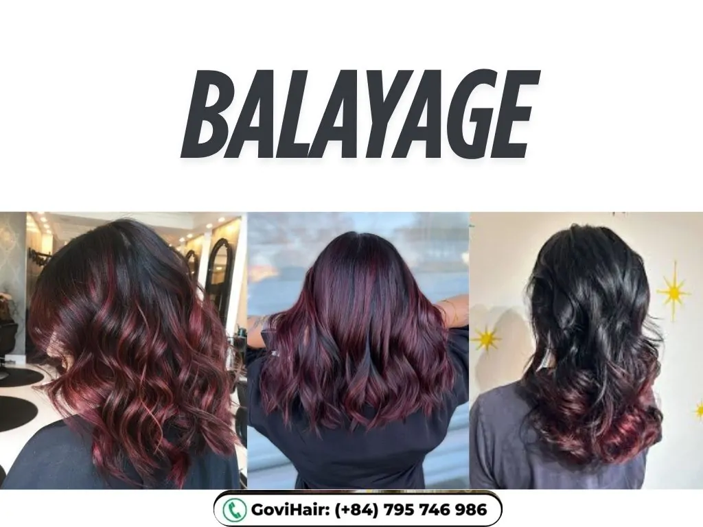 22 Best Red Highlights on Black Hair That Are Trending in 2026 2 Balayage