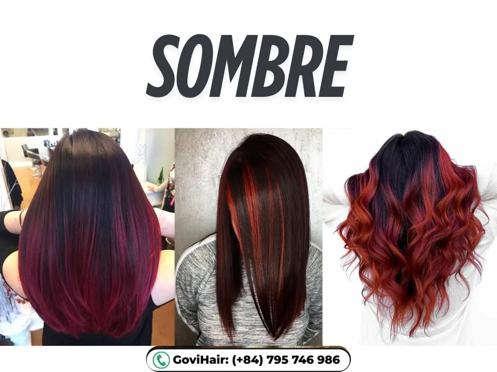 22 Best Red Highlights on Black Hair That Are Trending in 2026 7 Sombre