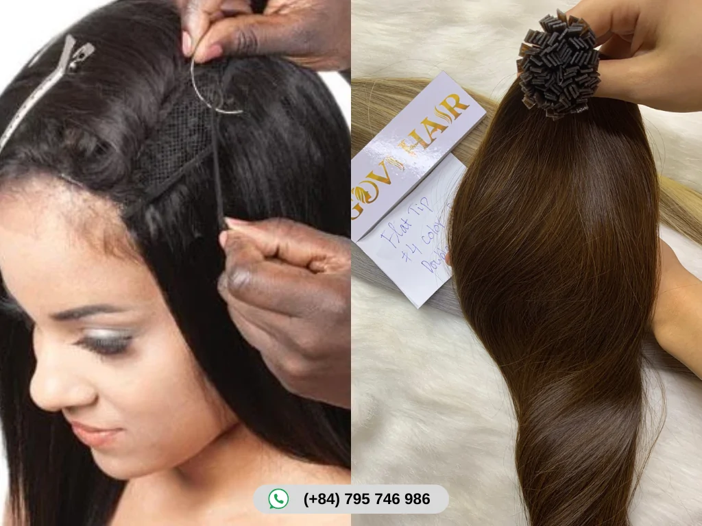 Sew-in is a hair extension method