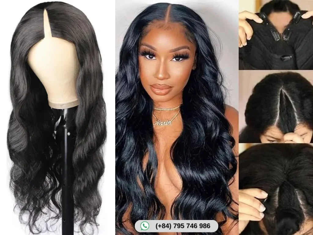 V Part Wig