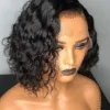 Water Wave Human Hair Bob Wigs