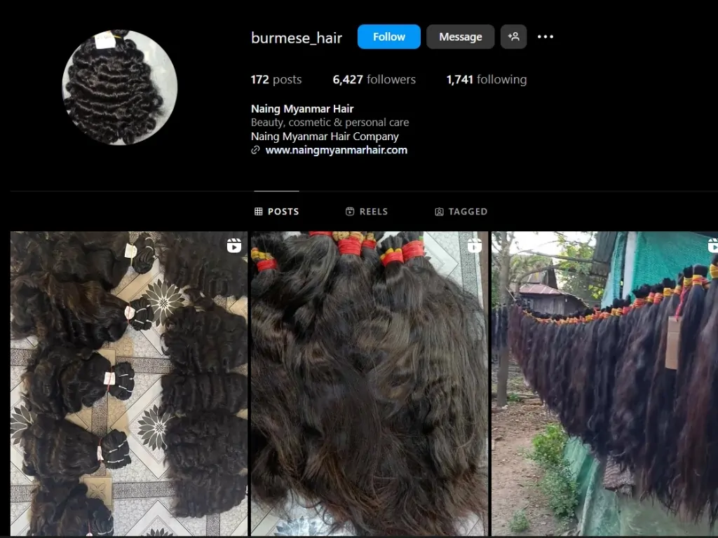 Where to Buy High-Quality Raw Burmese Hair - Naing Myanmar Hair Company