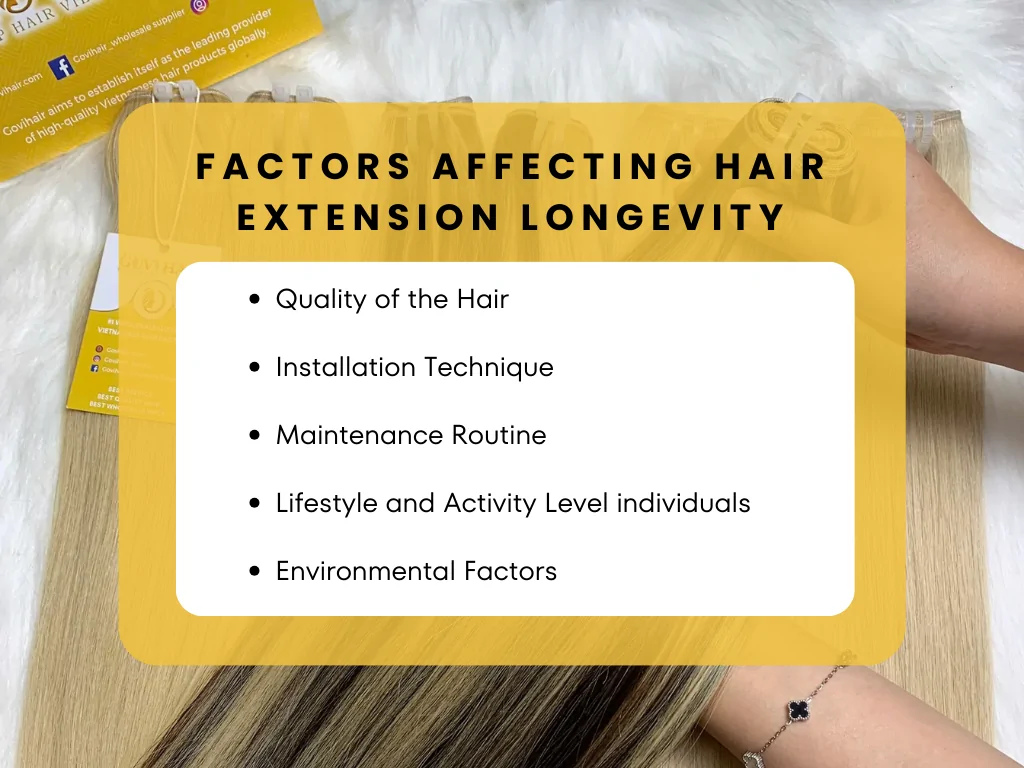 5 Key factors affecting how long do hair extensions last