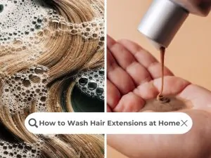 How to Wash Hair Extensions at Home