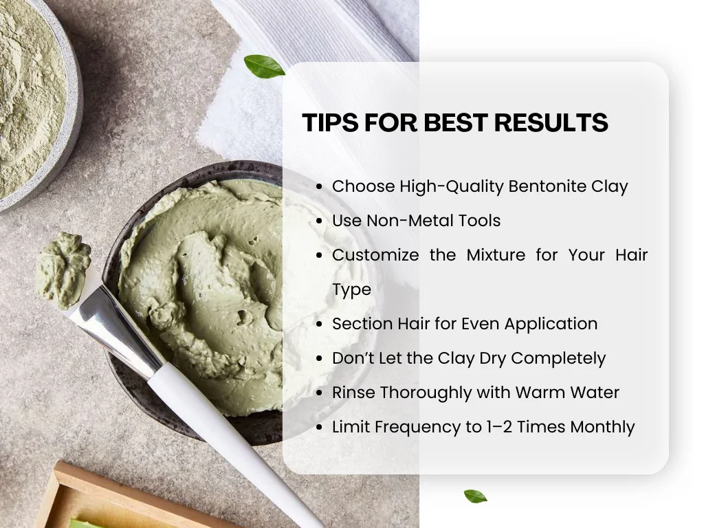 Tips for Best Results with Bentonite Clay for Hair