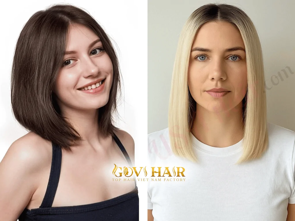 Real 11 inch hair generally falls just above the shoulders for most people