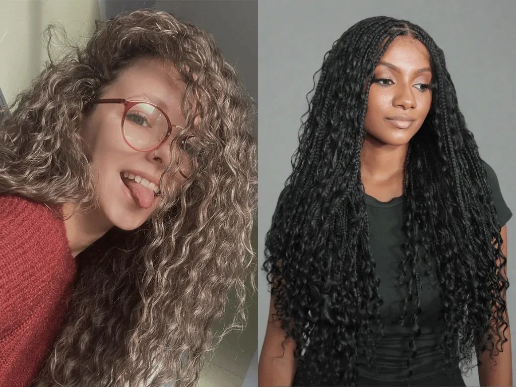 Curly 25 inch hair for feminine looks