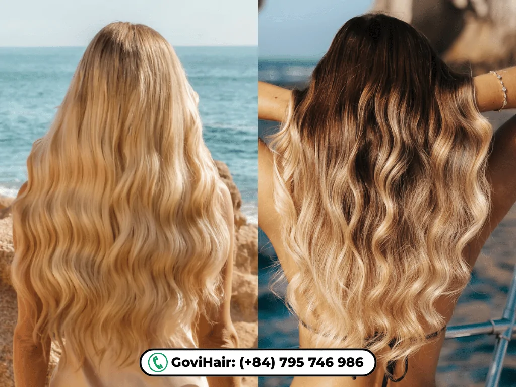Beach wave hairstyle
