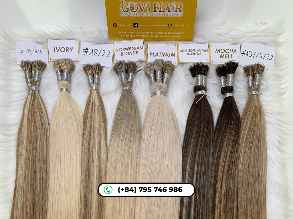 Govihair ash blonde and platinum blone hair extensions
