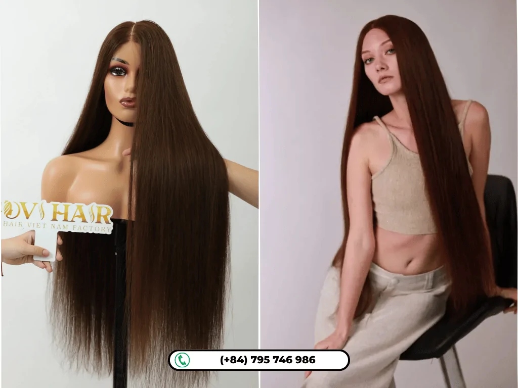 A lace front wig is one of the most effective ways to wear ultra-long hair