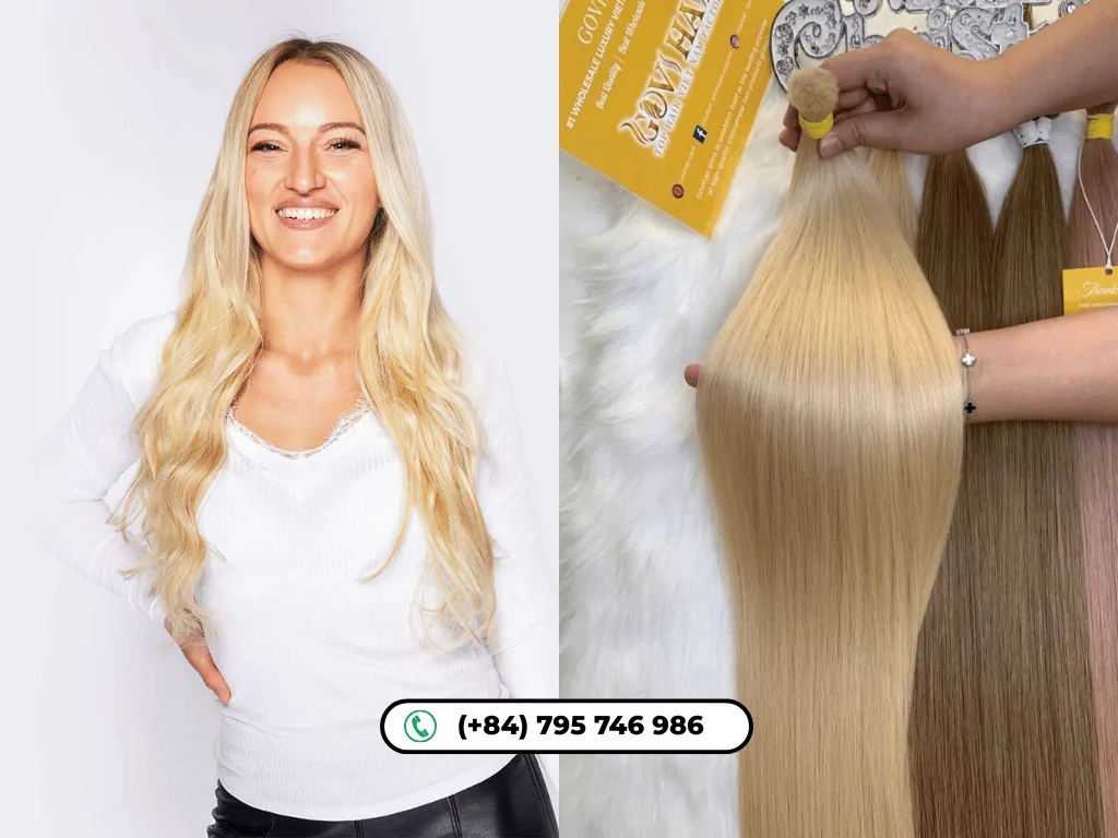 Classic ash blonde hair color with subtle gray undertones