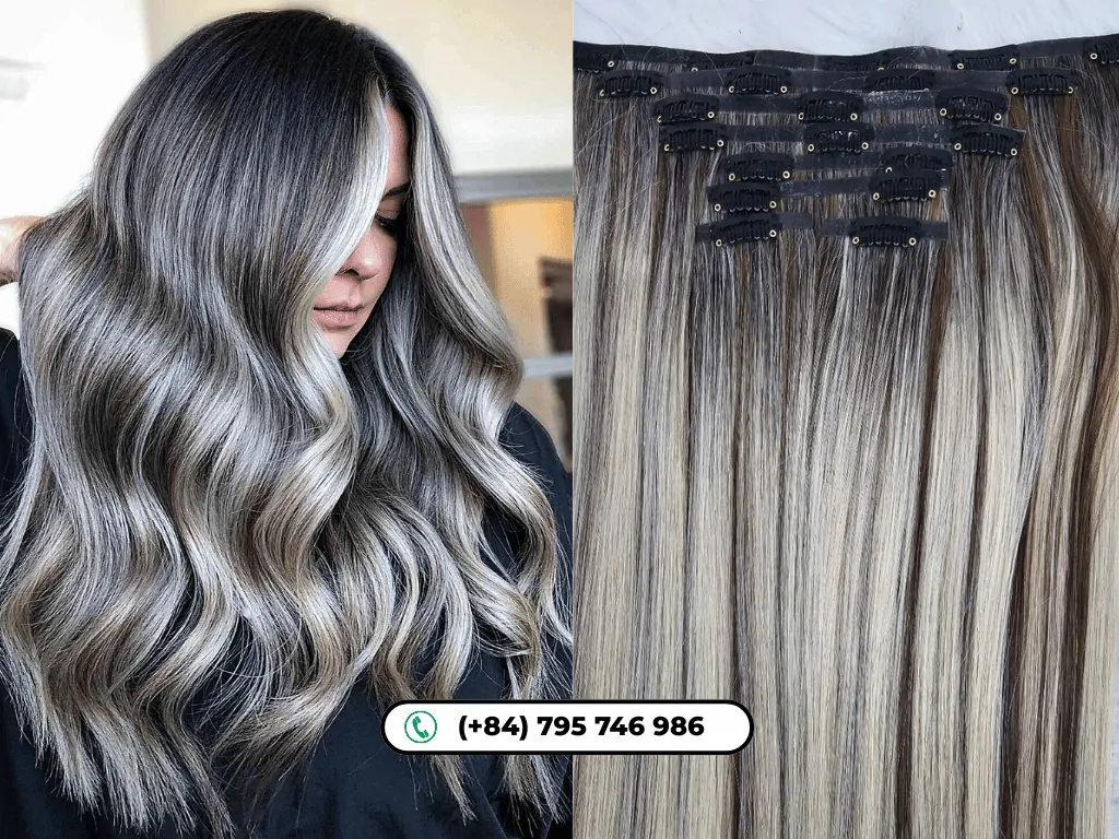 Dark ash blonde hair color with cool smoky tones