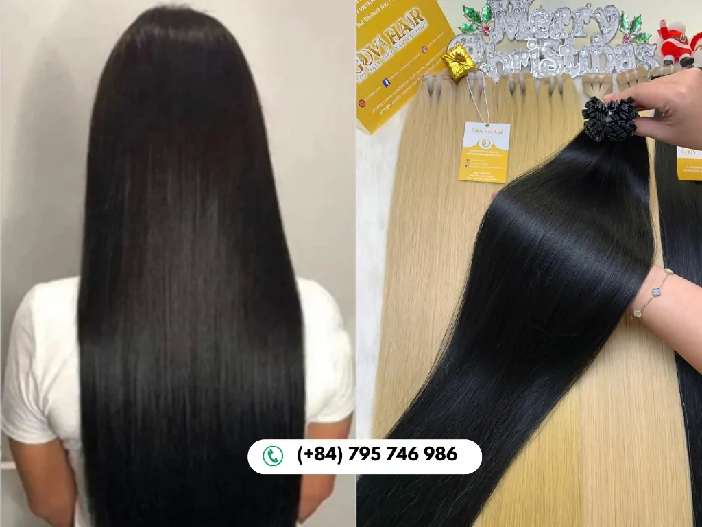 Flat Tip Hair Extensions by GOVIHAIR combine strength, comfort, and luxury