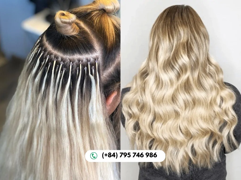 premium i tip human hair extensions for natural volume and shine