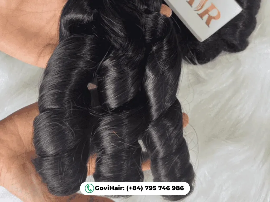 Aunty funmi weave with smooth roots and tight springy curls