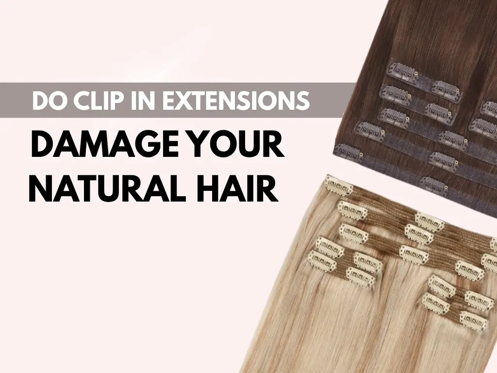 do clip in extensions damage hair