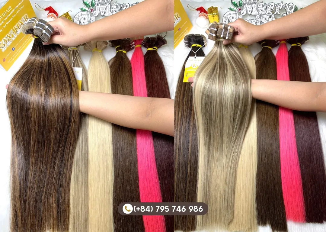 Premium human hair tape in extensions price
