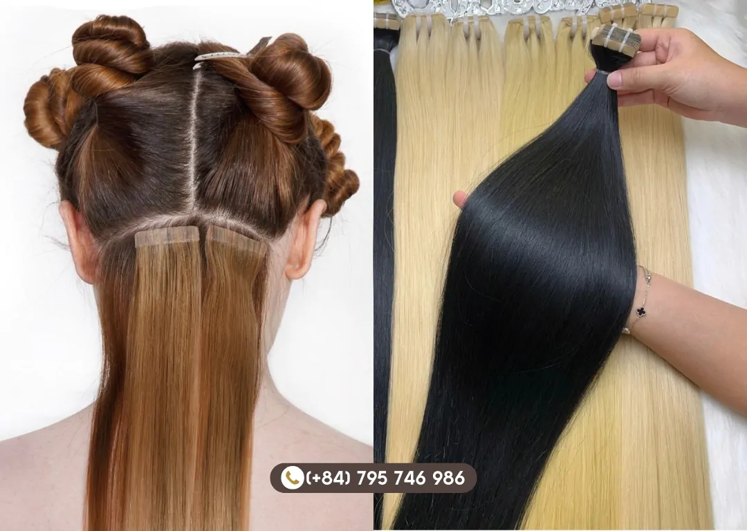 High-quality 100% human hair tape in extensions are more expensive