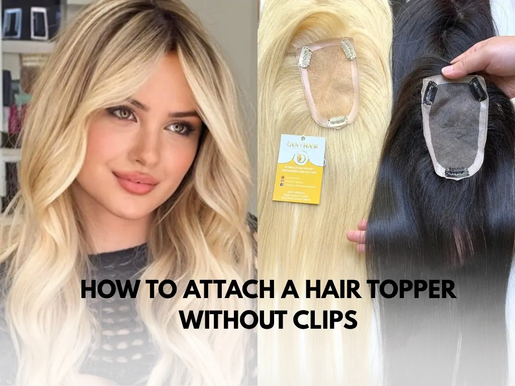 how to attach a hair topper without clips