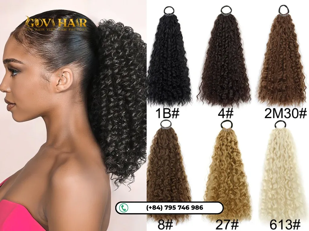 Ponytail with weave hair for a  flawless finish