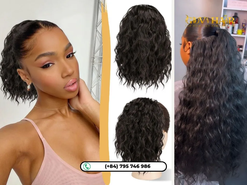 Ponytail with weave hair is popular worldwide