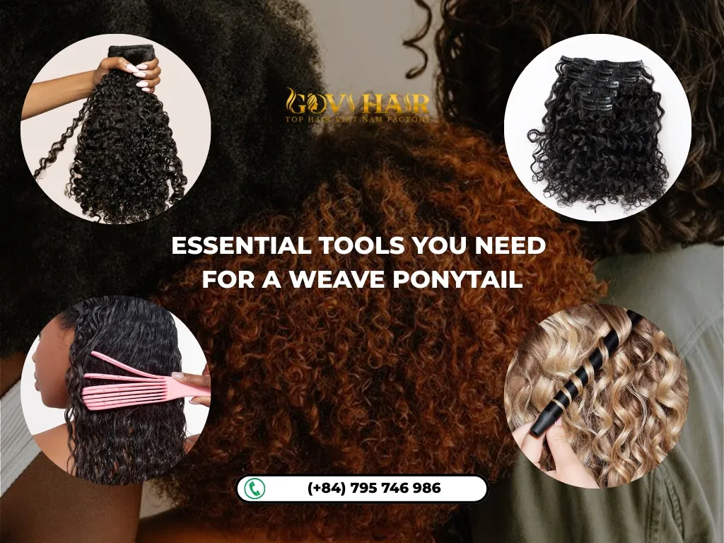 Ponytail weave supplies for high-quality weave hair extensions