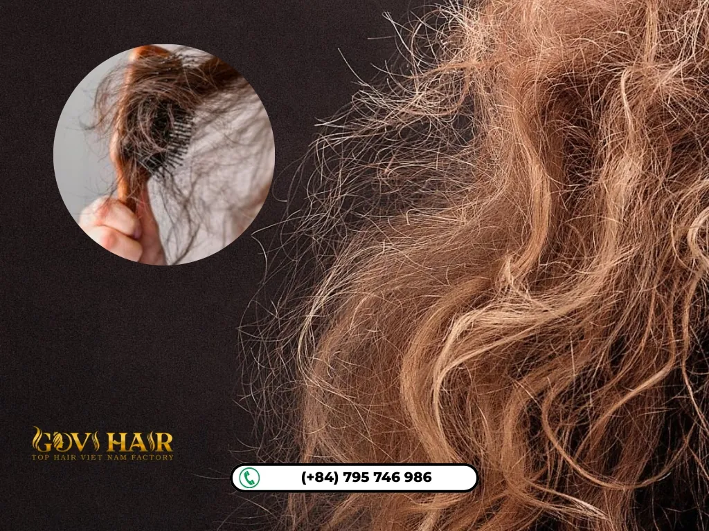 Dyed hair bundles are easily to get damage