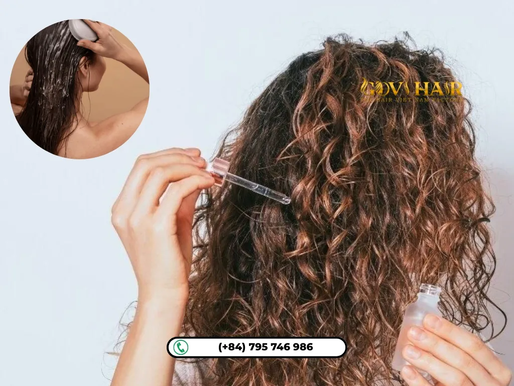 Apply serums and haircare routines for dyed hair