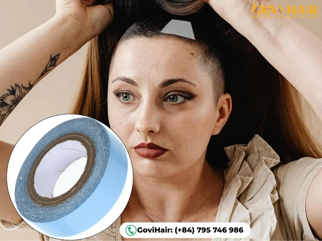 How to secure a hair topper with wig tape