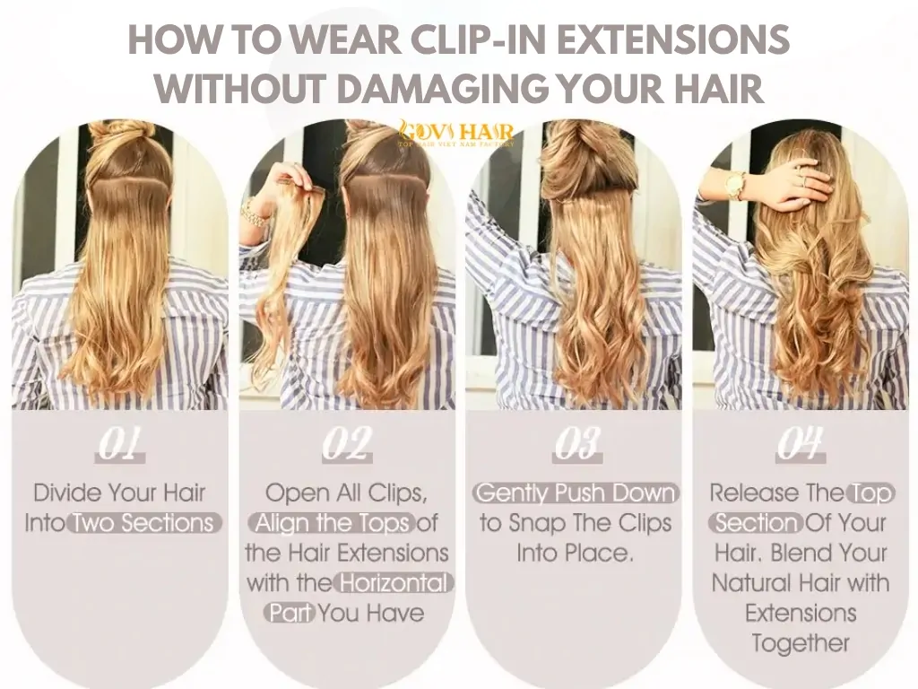 How to Wear Clip-In Extensions Without Damage