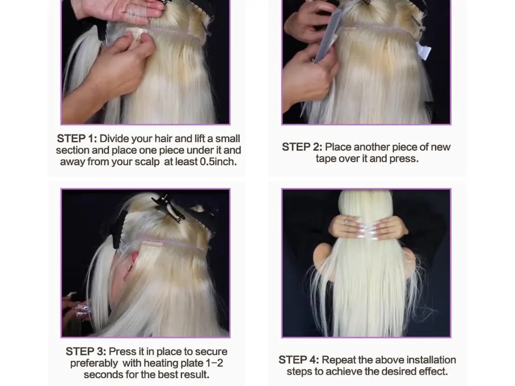 Step-by-step: How To Apply Tape-In Hair Extensions